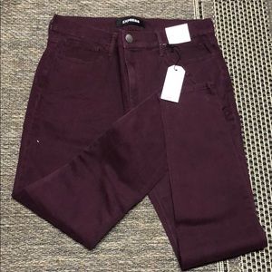 🦥 NWT Express Burgundy Jeans 🦥
